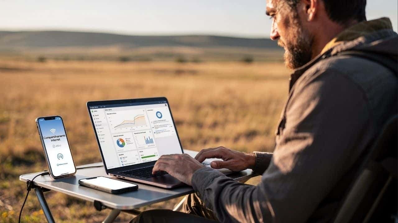 Alternativas móveis garantem conexão constante mesmo sem Wi-Fi em viagens - Imagem criada por inteligência artificial (ChatGPT / Olhar Digital)