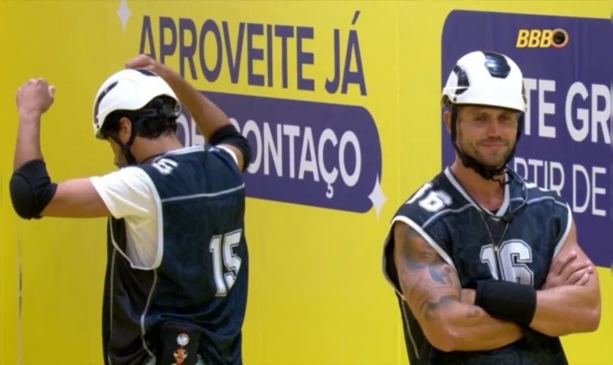 Jonas e Alberto Cowboy bateram boca durante Prova do Líder do 'BBB 26'.