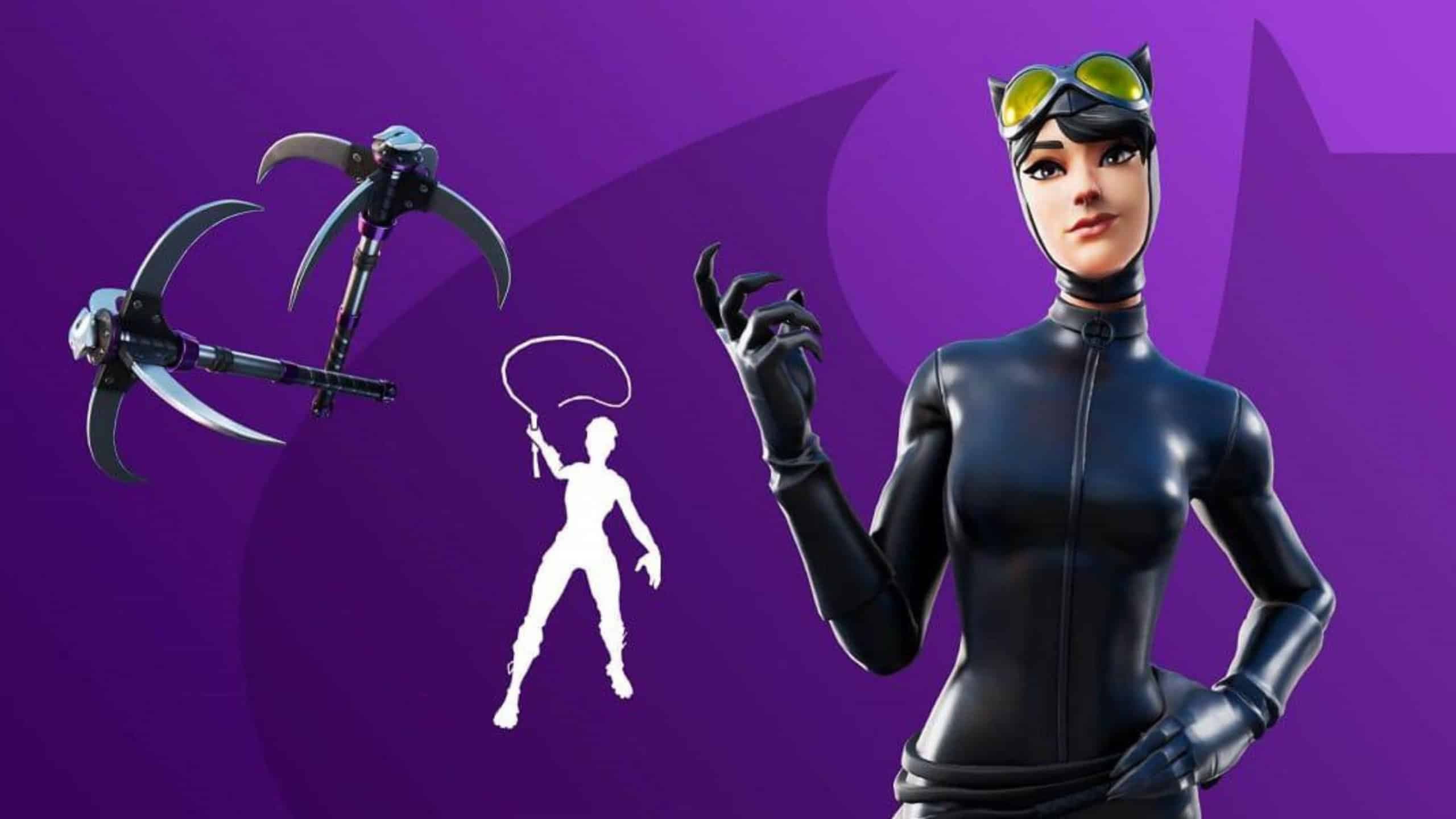 Skin da Mulher-Gato no Fortnite (Imagem: Epic Games/Divulgação)