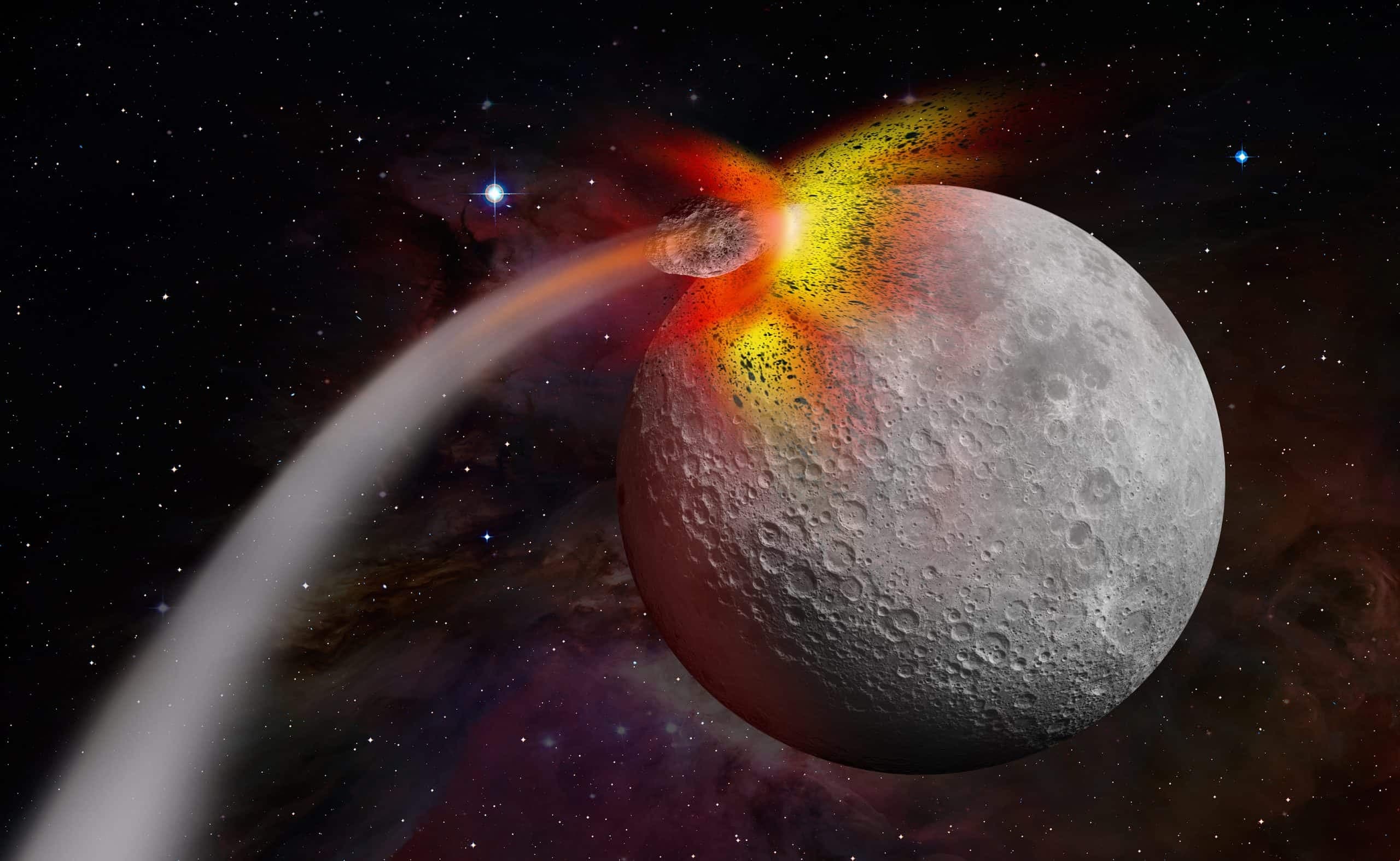 Asteroide pode atingir a Lua em 2032. Crédito: Muratart - Shutterstock
