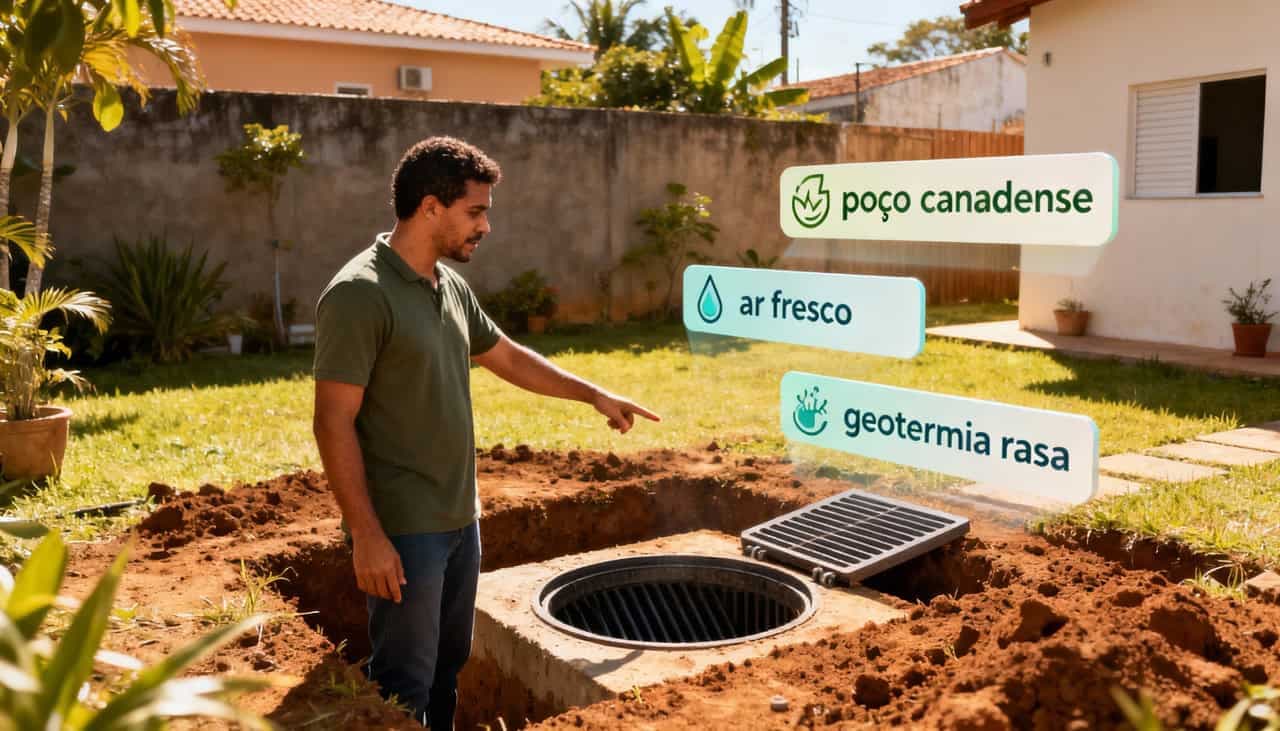 um poço canadense caseiro pode refrescar quartos, salas e escritórios sem precisar ligar aparelhos o tempo todo