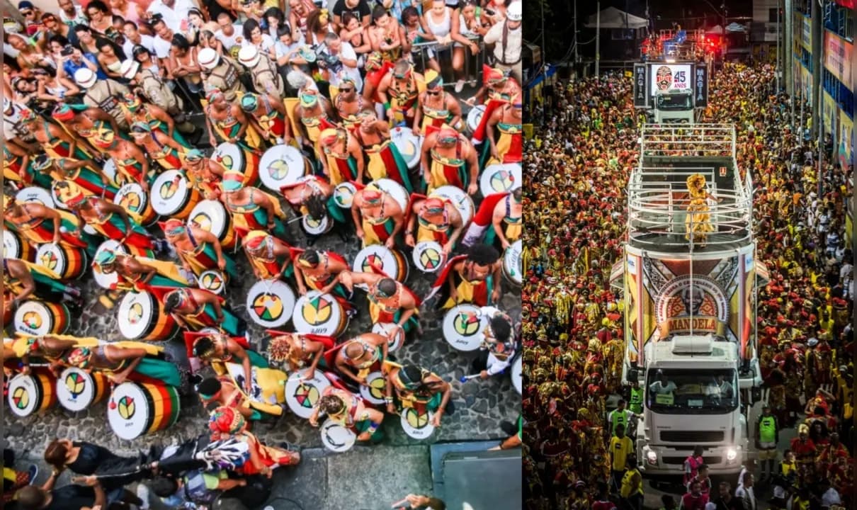 Olodum e Ilê Aiyê. Fotos: Divulgação