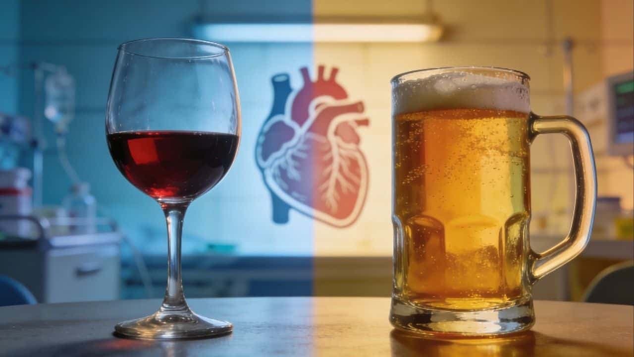 Novas pesquisas indicam que nenhuma quantidade de álcool é totalmente segura - Imagem criada por inteligência artificial (ChatGPT / Olhar Digital)