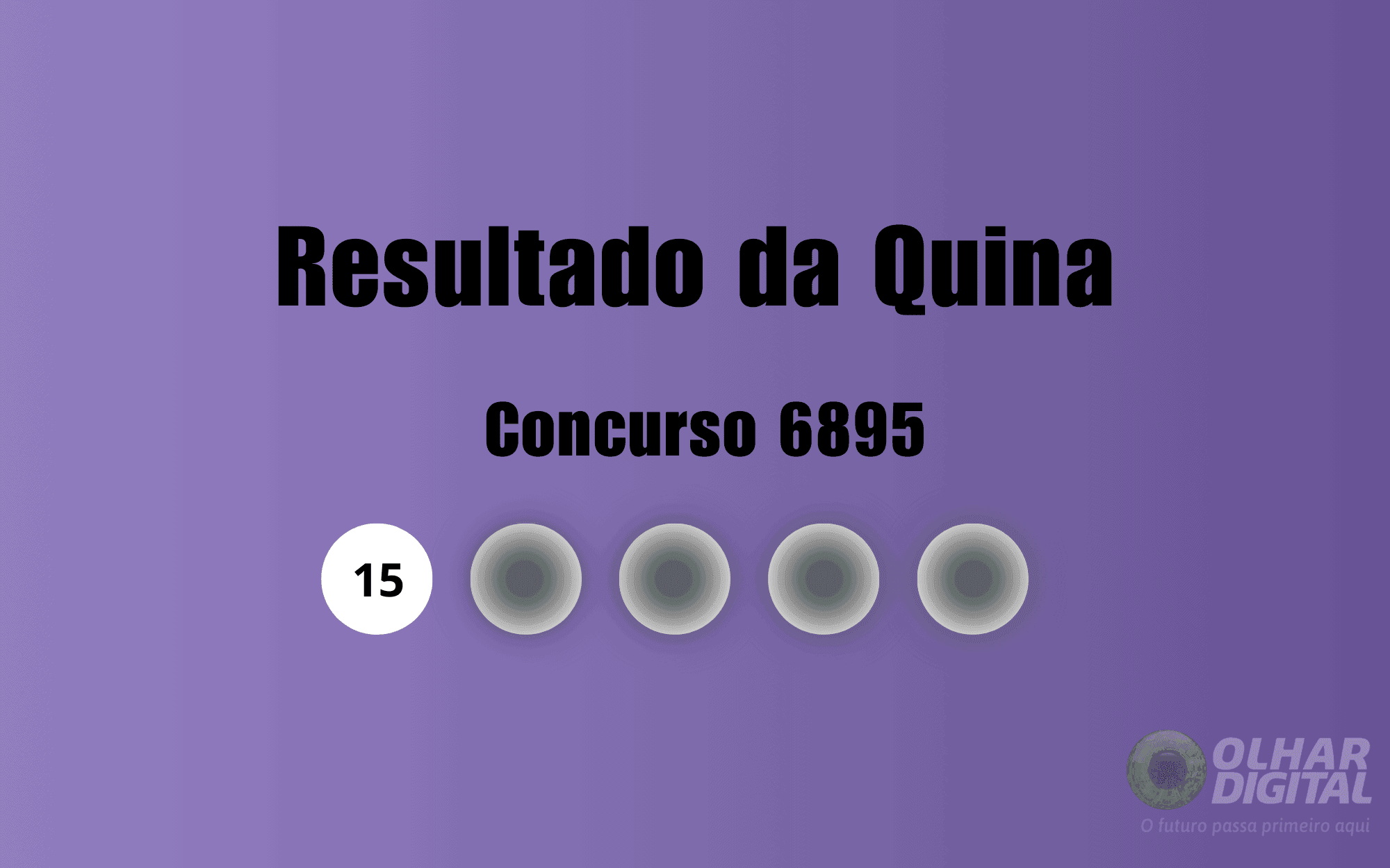 Veja na matéria os números sorteados do concurso 6895 da Quina (Imagem: Olhar Digital)