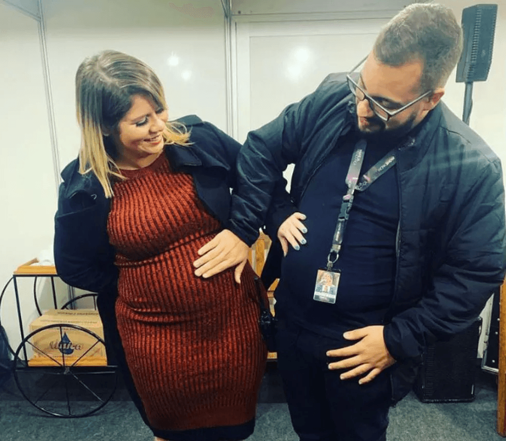 Marília Mendonça e Henrique Ribeiro, quando cantora estava grávida do bebê Léo — Foto: Reprodução/Redes Sociais