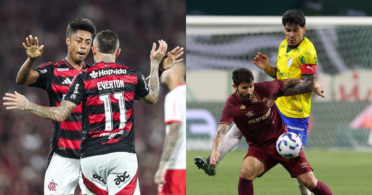 Foto: Gilvan de Souza/Flamengo | Cesar Greco/Palmeiras/ByCanon