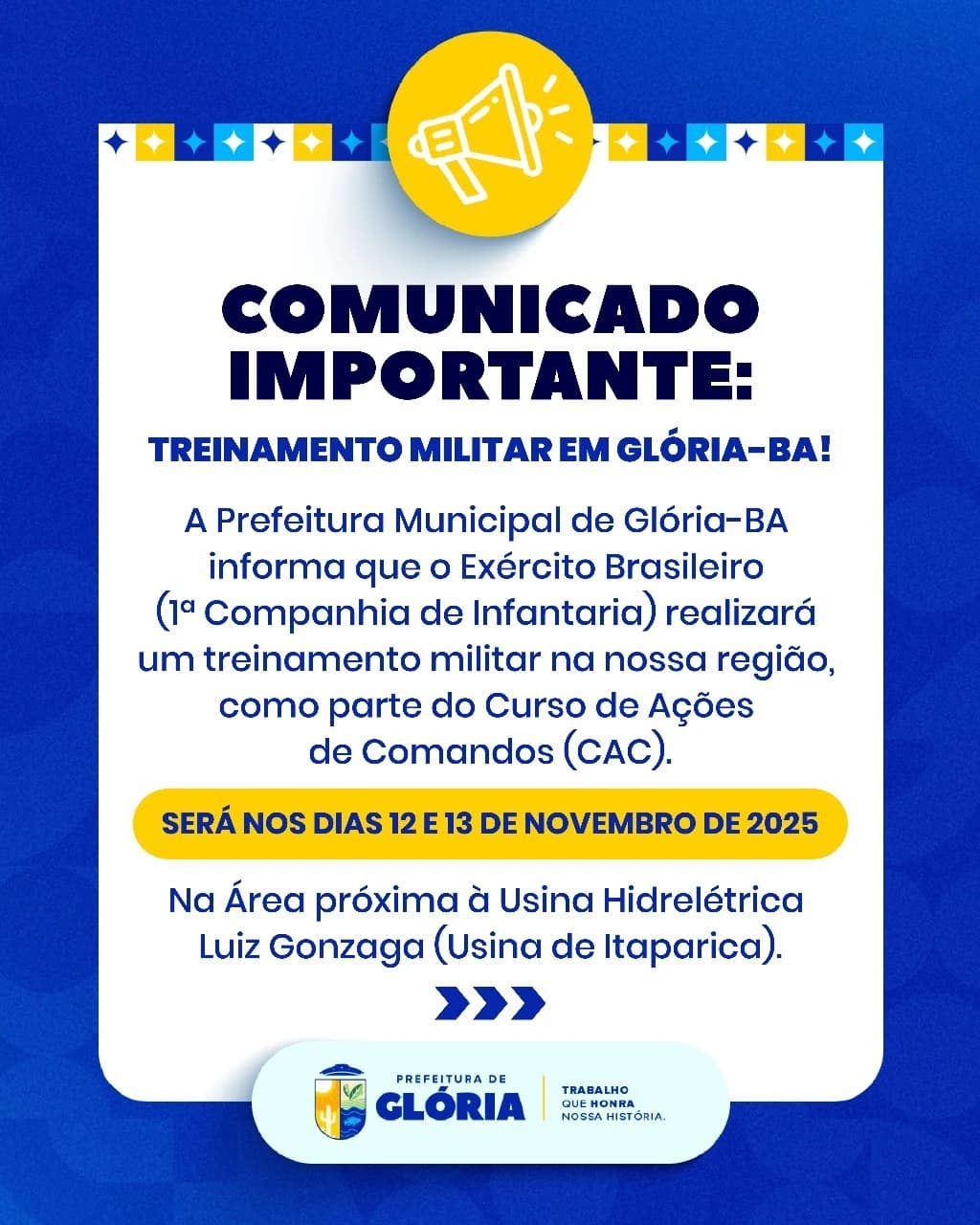 Imagem: ASCOM/Glória-BA
