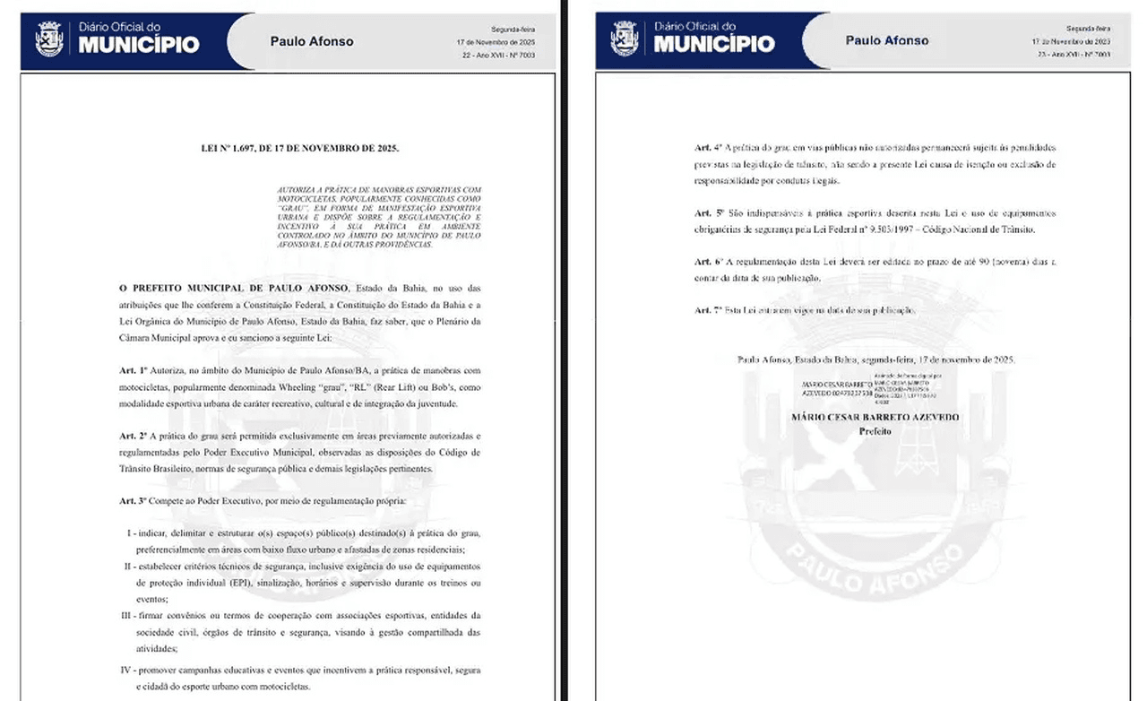 Reprodução/Diário Oficial