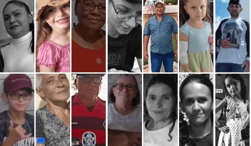 Vítimas fatais - Imagem: Reprodução/Redes sociais