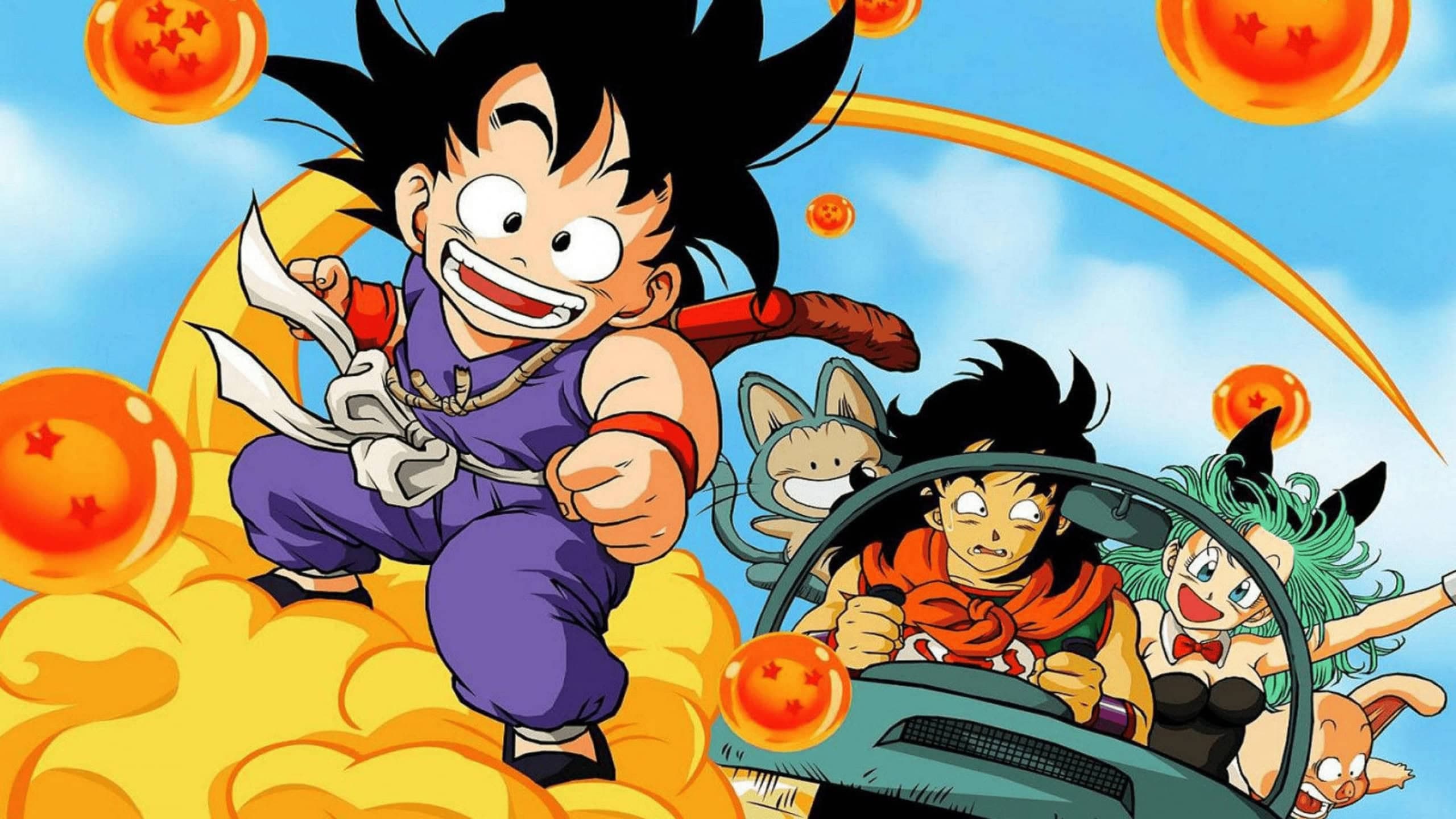 Goku, Bulma e seus companheiros em uma das aventuras iniciais de Dragon Ball, anime que conquistou gerações e se tornou um dos maiores fenômenos da cultura pop japonesa (Imagem: Divulgação / Shueisha / Bird Studio)