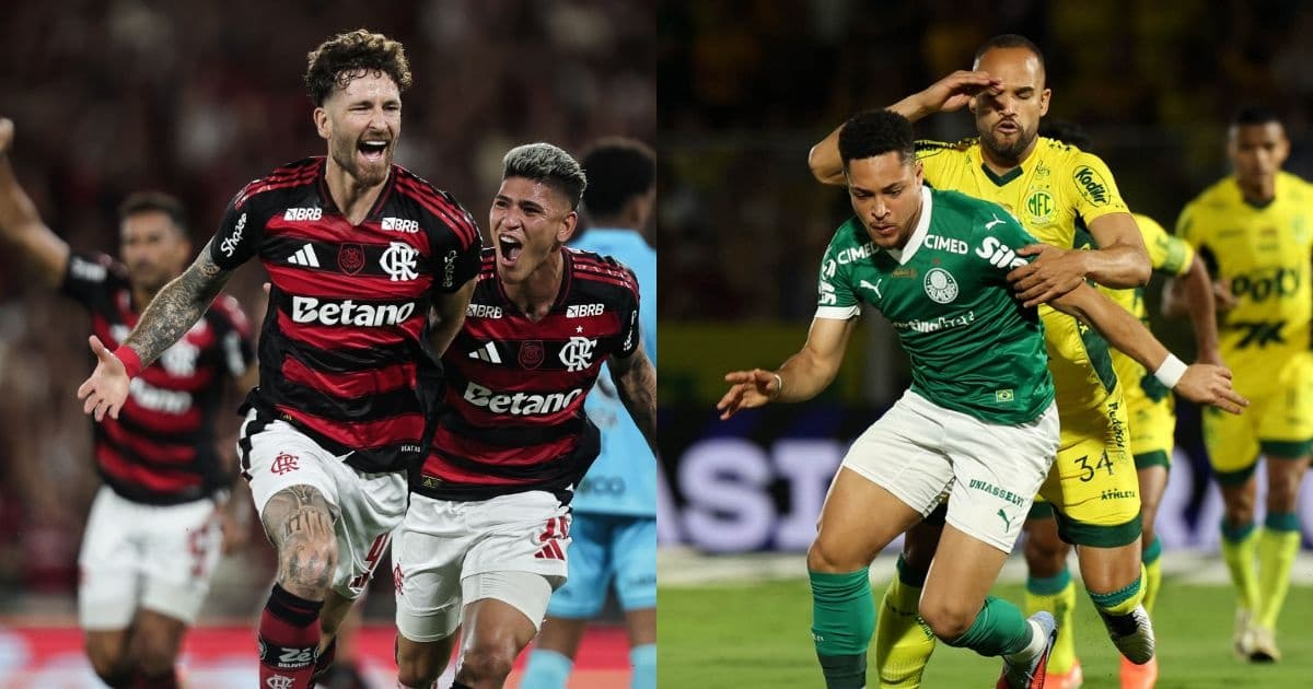 Fotos: Gilvan de Souza/Flamengo | Cesar Greco/Palmeiras/ByCanon