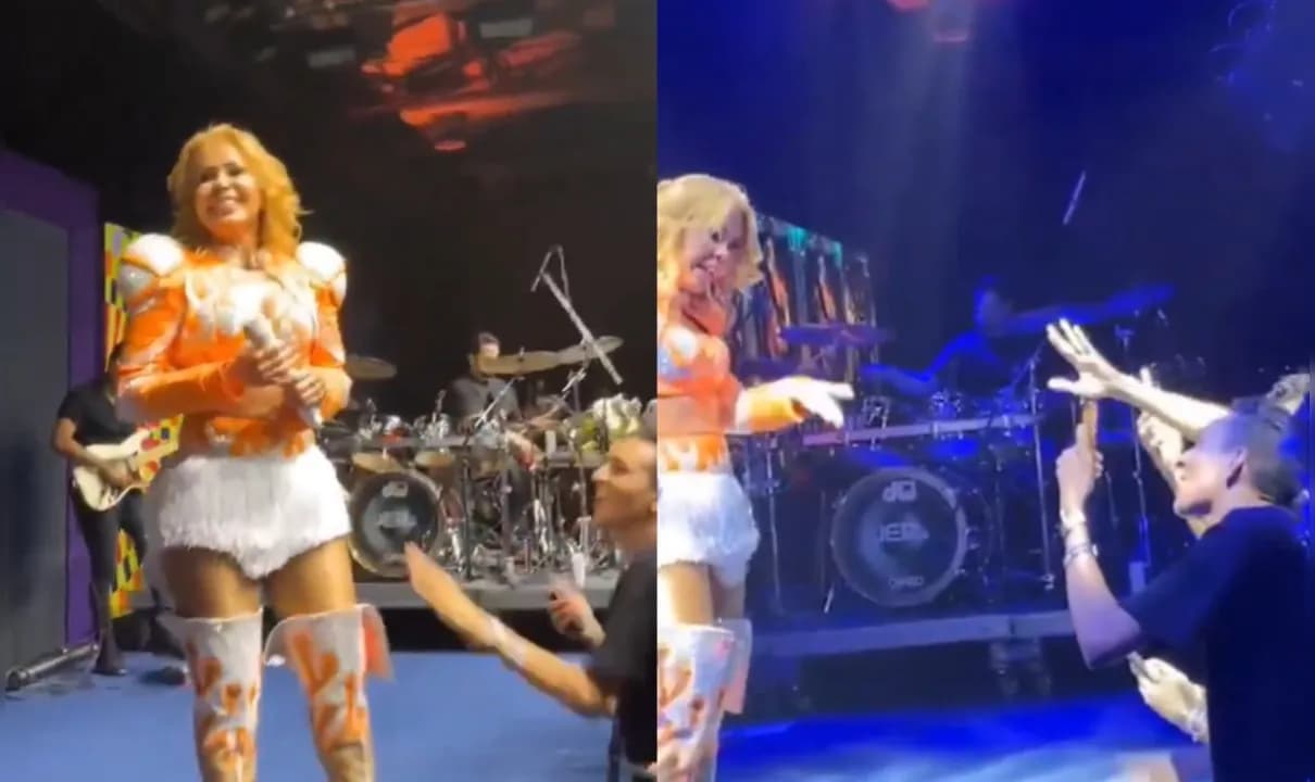 Ex-vocalista da banda Calypso repreendeu o jovem imediatamente e recebeu apoio de internautas. 