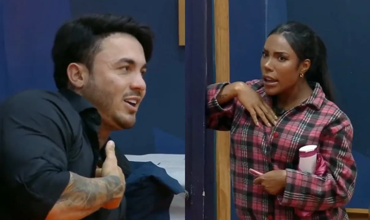Carol Lekker e Wallas Arraes discutiram após formação de Roça em 'A Fazenda 17' e fala do cantor gerou polêmica.