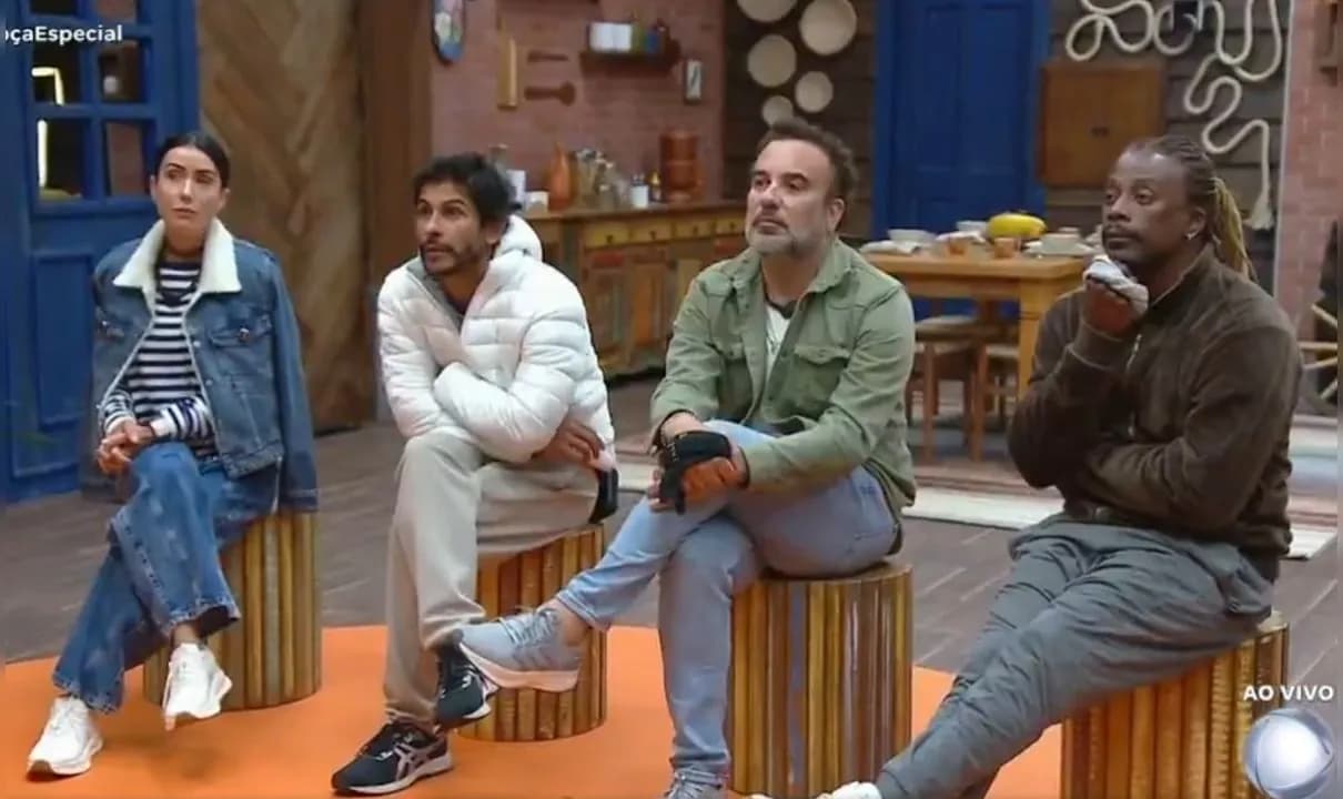 Super Paiol de 'A Fazenda 17' vai eliminar dois peões entre Créo, Fabiano, Michelle e Shia.