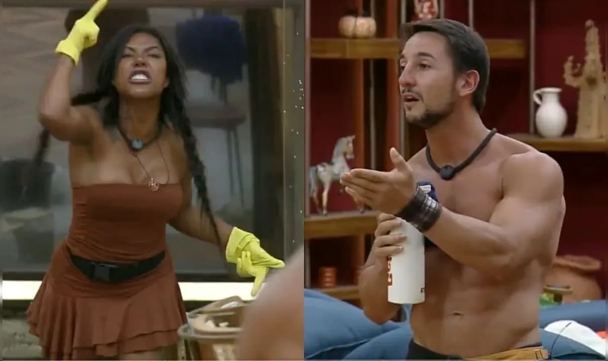 Carol Lekker agitou madrugada com briga aos gritos contra Mesquita em 'A Fazenda 17'.