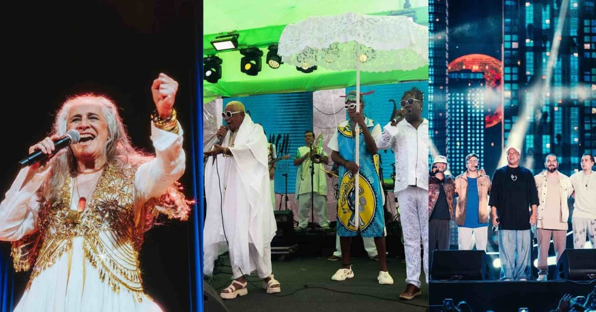 Fonte: Reprodução / Instagram / Maria Bethânia / Cortejo Afro / Sorriso Maroto