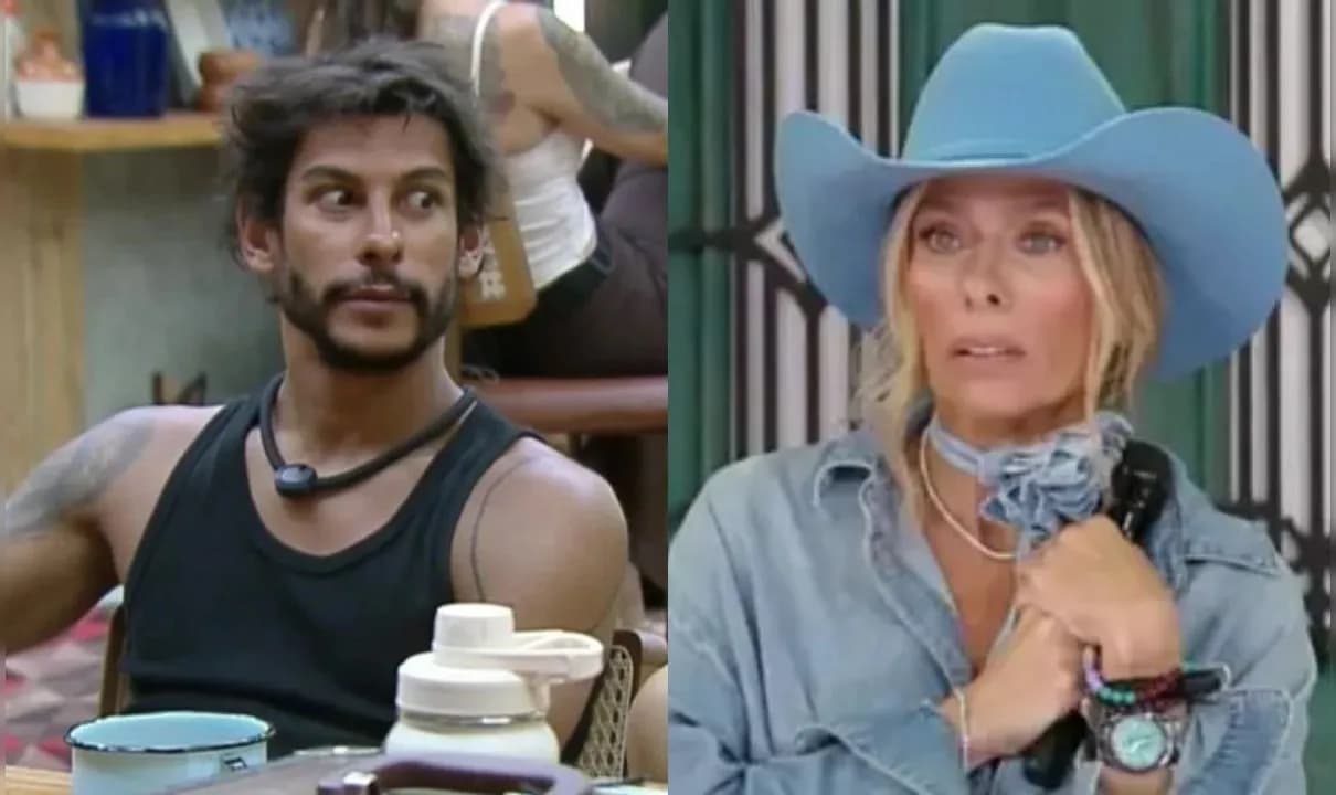 No Super Paiol de 'A Fazenda 17', Shia Phoenix 'surta' e cria teoria com armação de Adriane Galisteu.