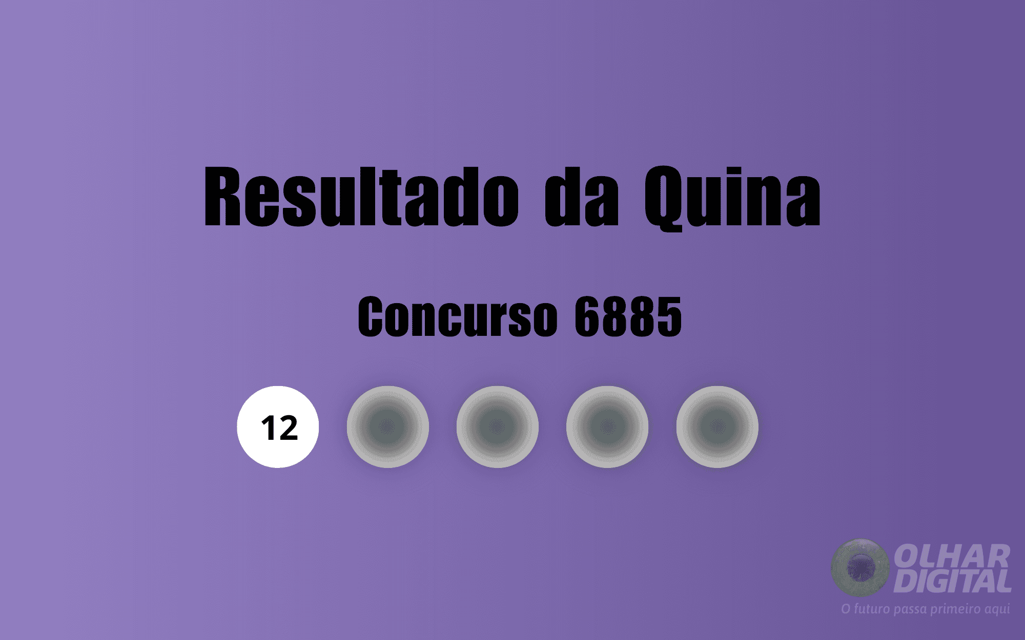 Veja na matéria os números sorteados do concurso 6885 da Quina (Imagem: Olhar Digital)