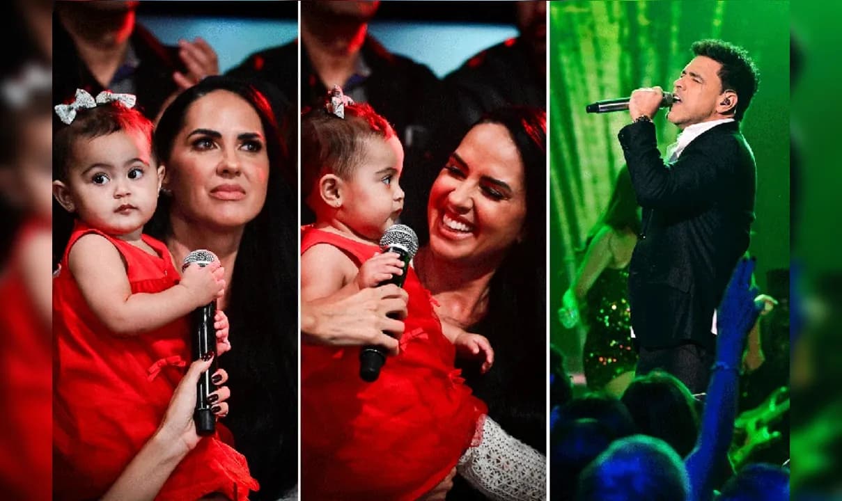 Filha de Zezé Di Camargo e Graciele rouba a cena em especial de Natal.