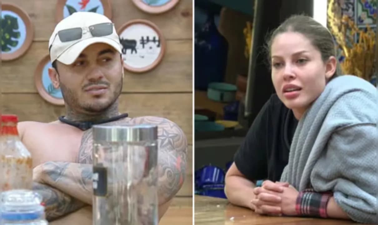 Recém-eliminado do reality show da Record surpreendeu ao detalhar o momento em que dormiu com Saory Cardoso no quarto da sede.