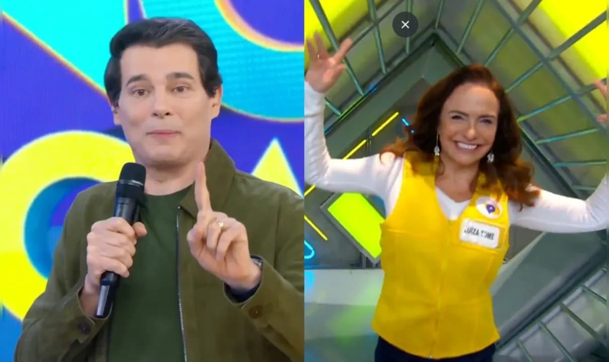 Apresentador do Domingo Legal não escondeu a vergonha com o comentário. 