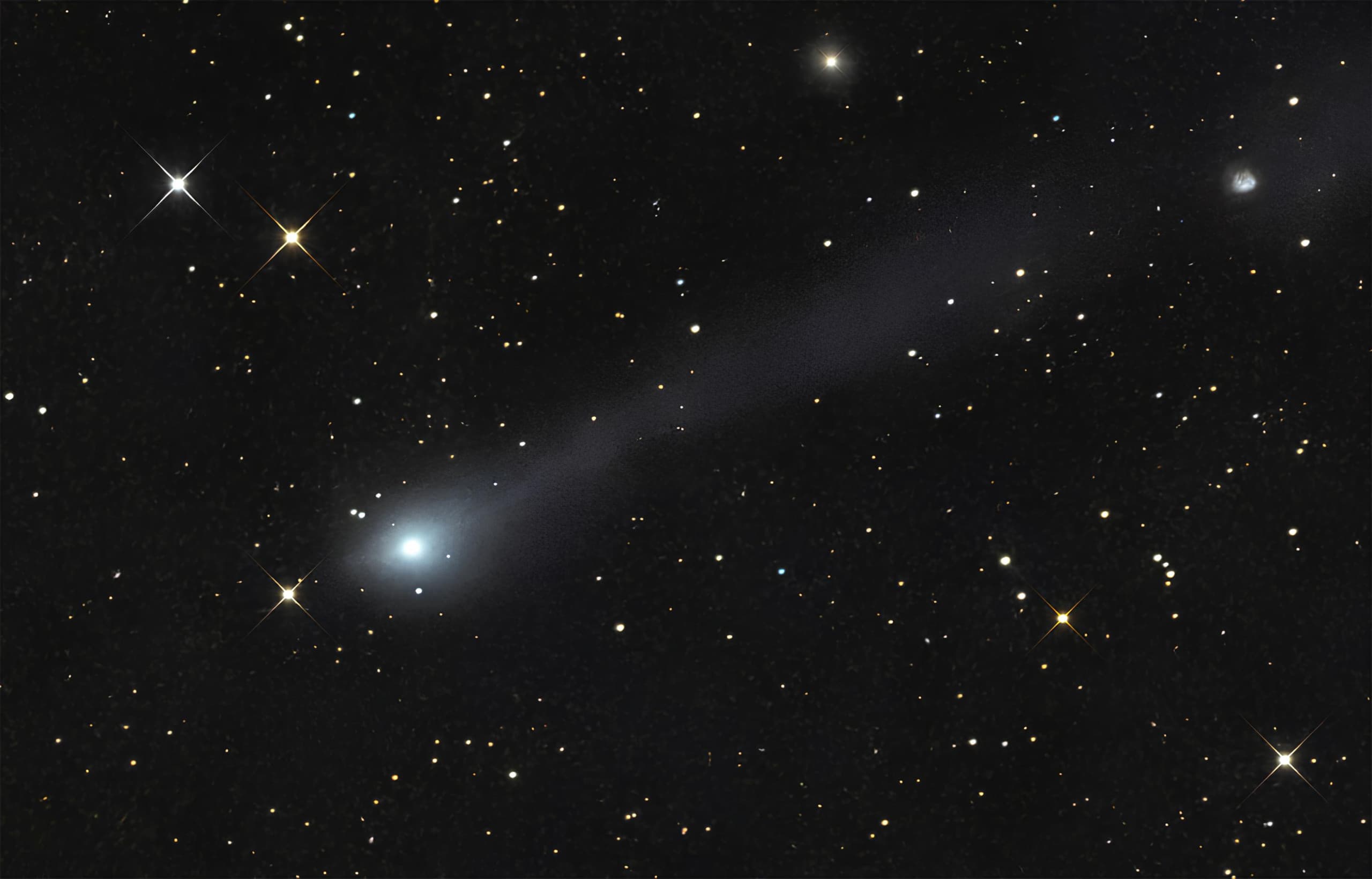 Cometa interestelar 3I/ATLAS registrado pelo Observatório Astronômico do Novo México em 10 de novembro de 2025. Crédito: Rolando Ligustri via Spaceweather.com