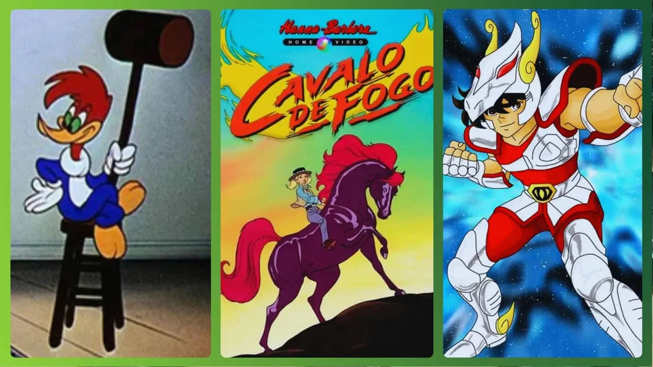 Pica Pau, Cavalo de Fogo, Cavaleiros do Zodiaco (reprodução/divulgação)