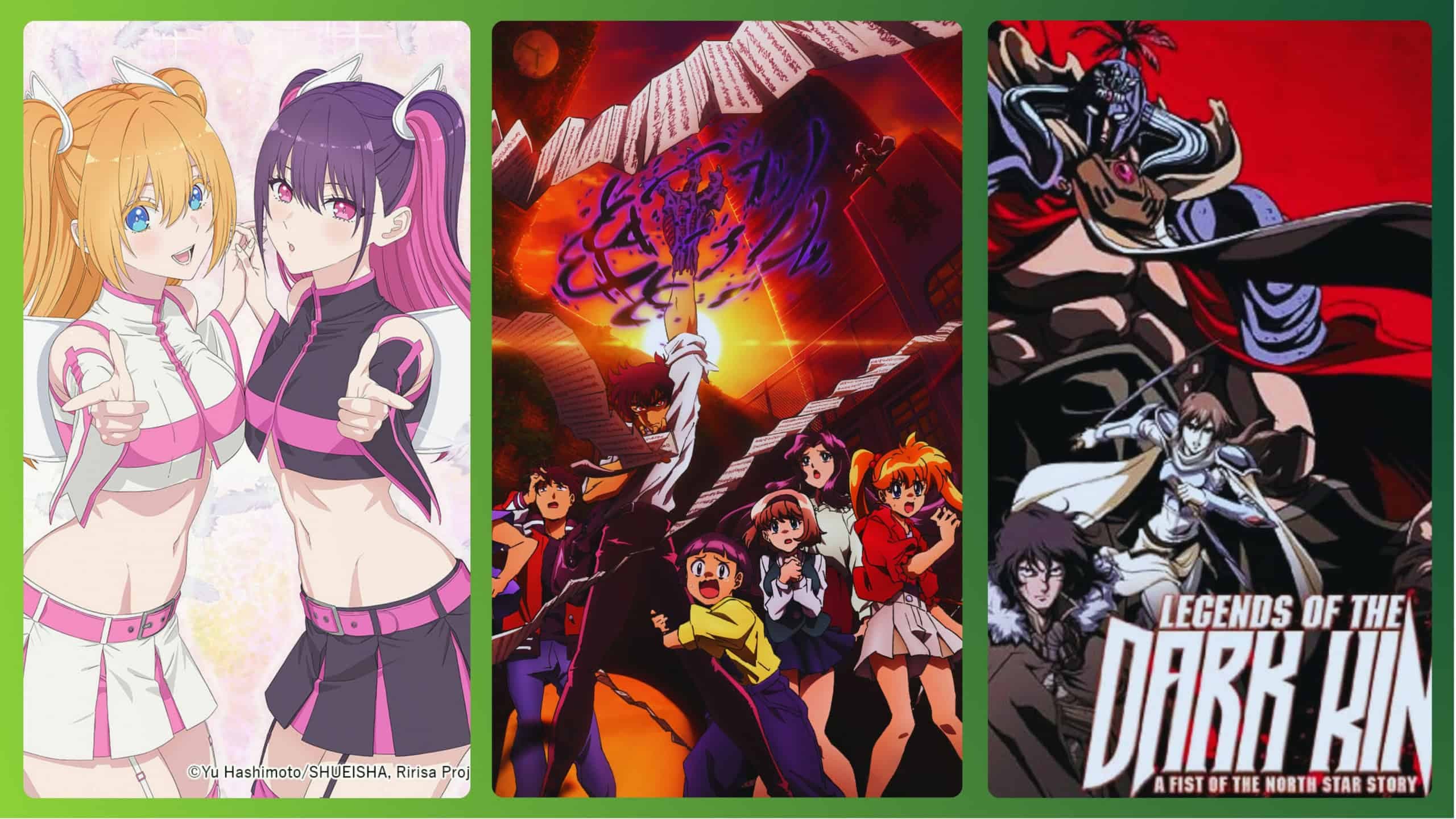Ririsa: Uma Garota em 2,5D, Hell Teacher Nube e Fist of the North Star: Legends of the Dark King (divulgação/reprodução)
Ririsa: Uma Garota em 2,5D / Cr