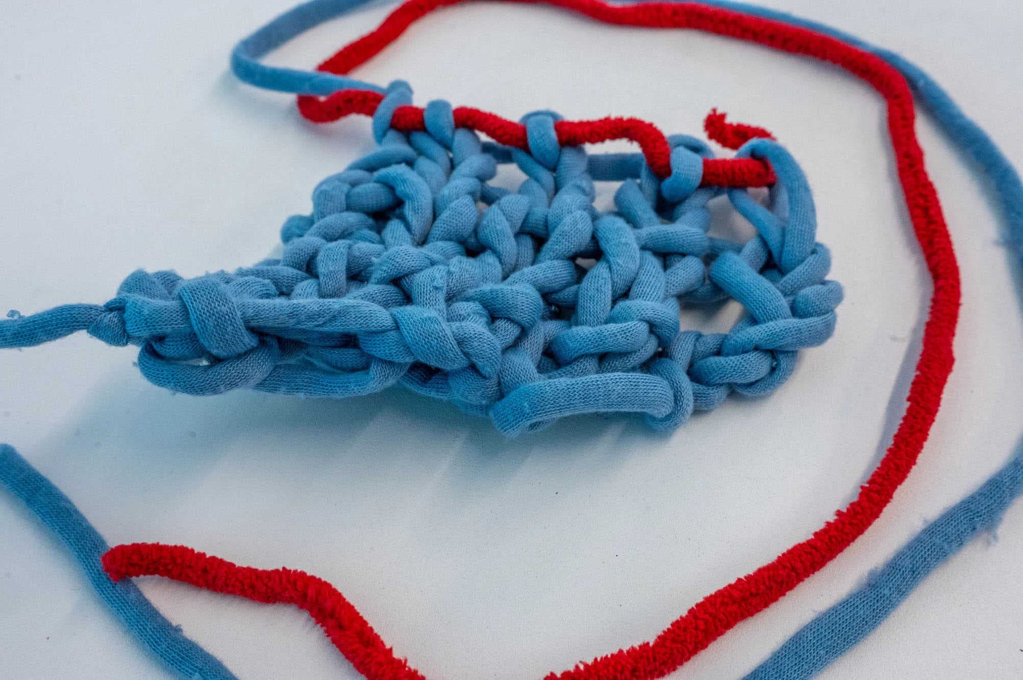 Objeto tricotado em 3D (Imagem: Divulgação/Universidade Cornell)