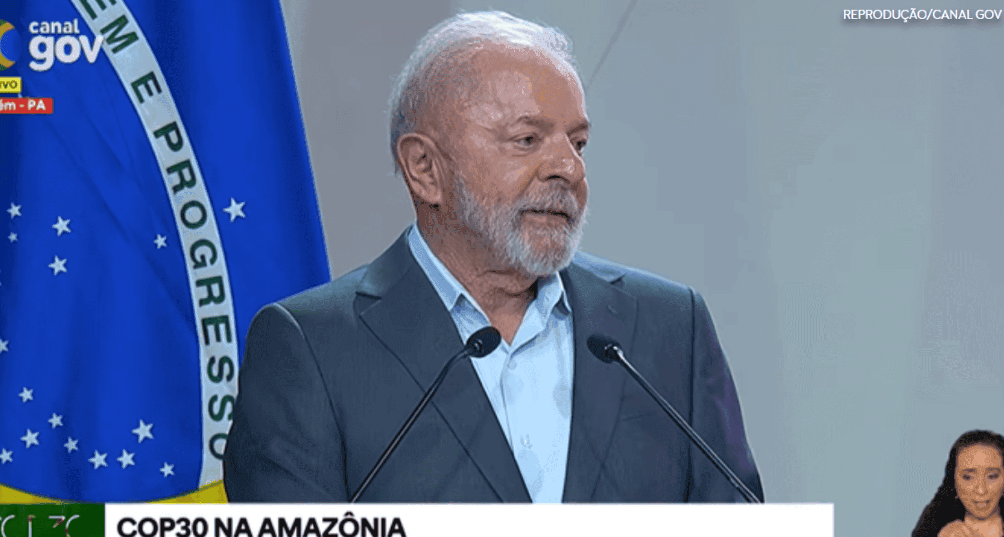 Lula em discurso na COP30 (Imagem: Reprodução)