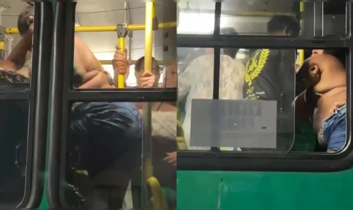 Confusão foi registrada por outros passageiros. 