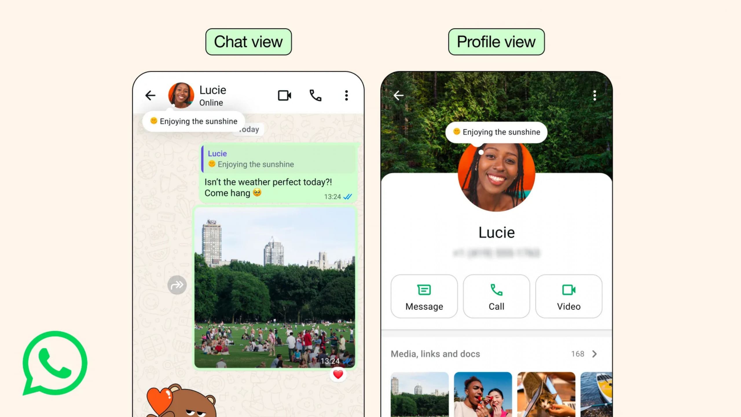 Recurso está sendo relançado de forma aprimorada
(Imagem: Divulgação/WhatsApp)