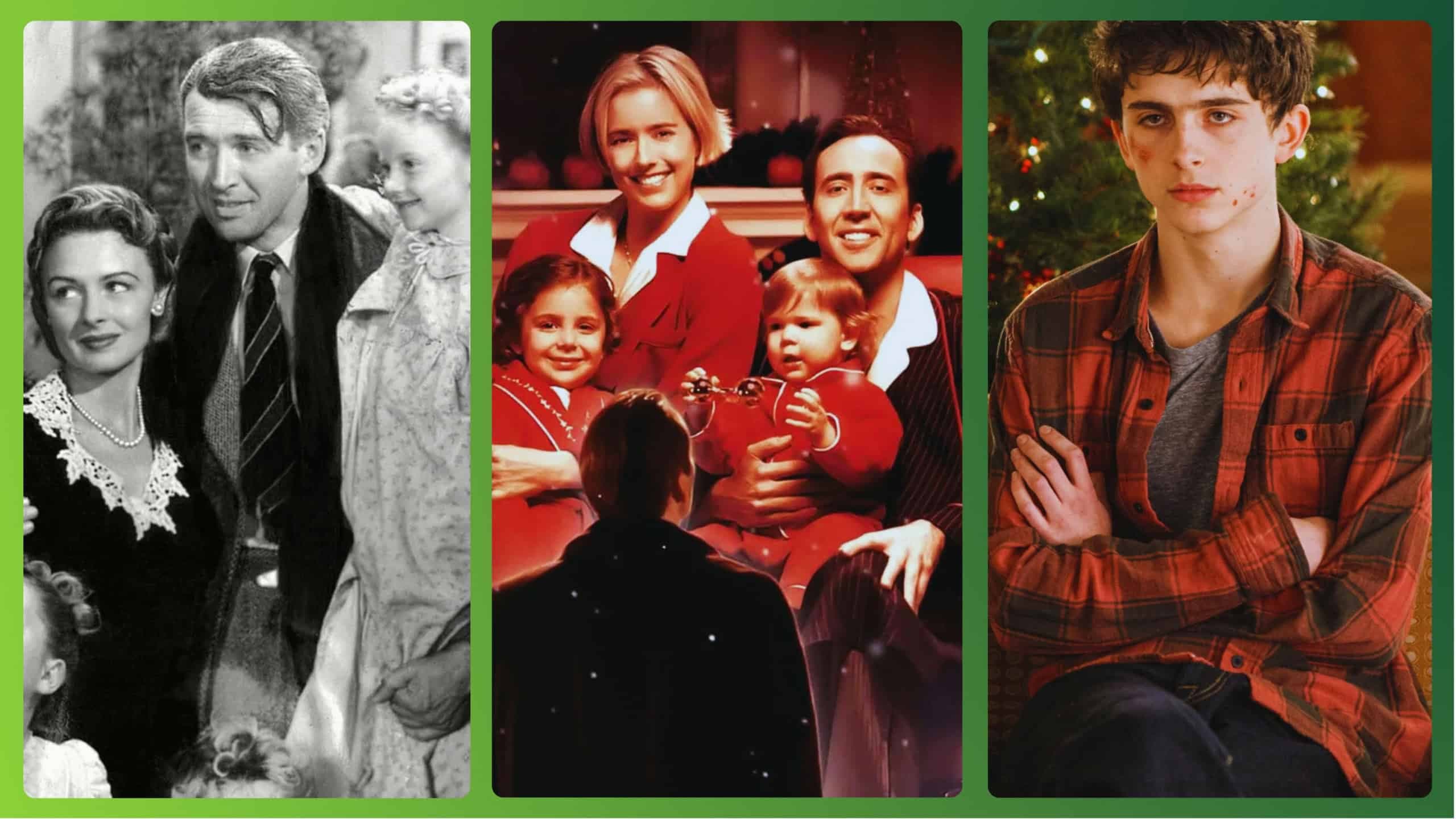 A felicidade não se compra, Um Homem de Família e Natal dos Coopers (reprodução/divulgação)