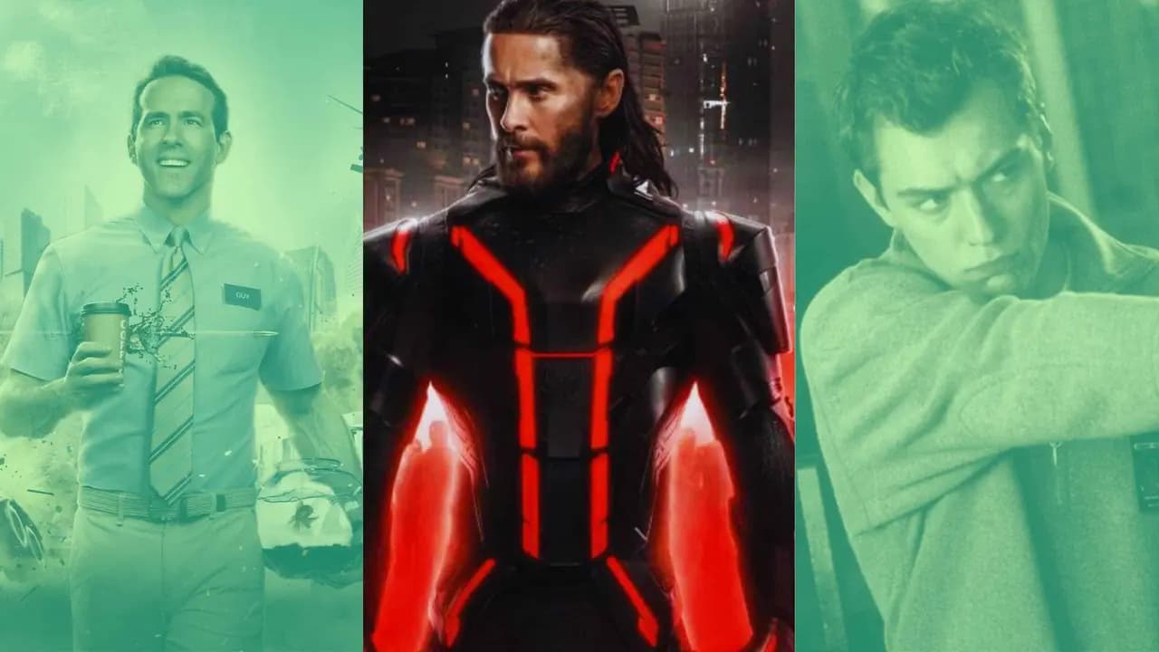 Filme parecidos com Tron: Ares: Free Guy, Tron Ares e Existenz (divulgação)