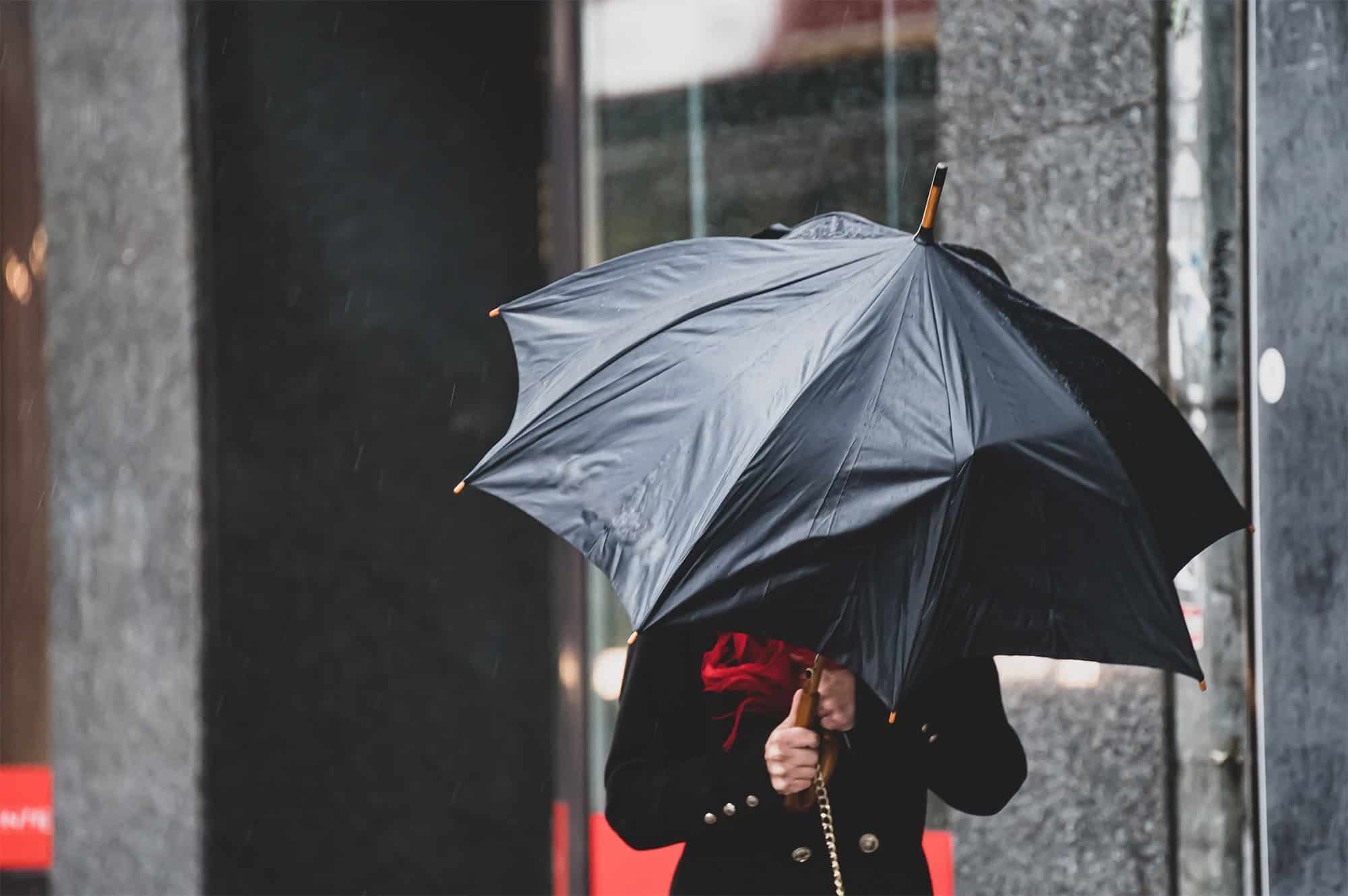 Clima deve ser de chuvas e ventos fortes no fim de semana (Imagem: mgequivalents/Shutterstock)