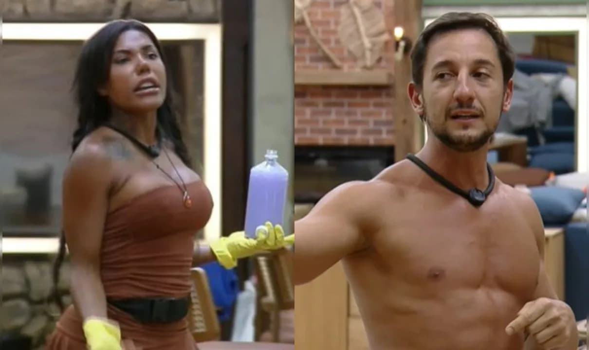 Barraco entre Carol e Mesquita marcou a madrugada dos peões de 'A Fazenda 17'.