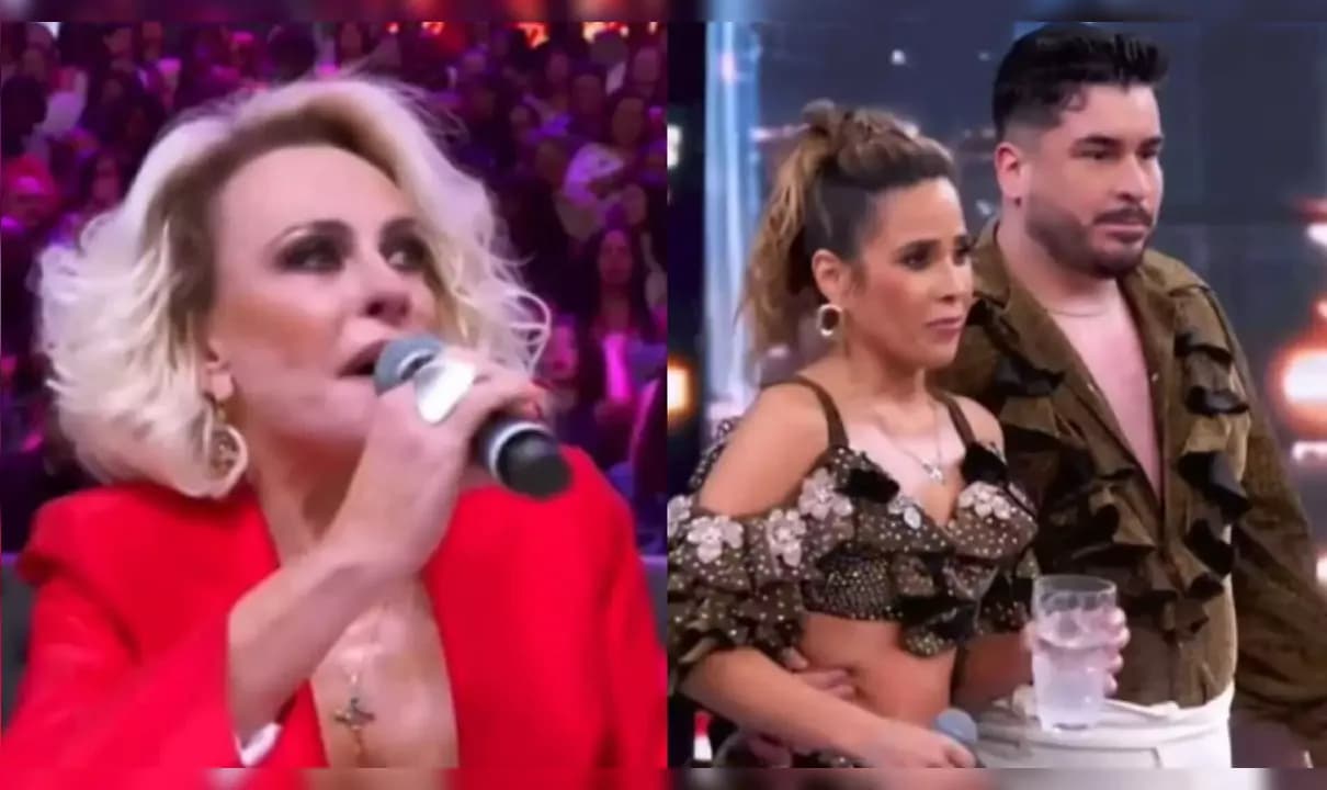 Dança dos Famosos: Ana Maria Braga chora e manda recado para Wanessa. Fotos: Reprodução / Globo