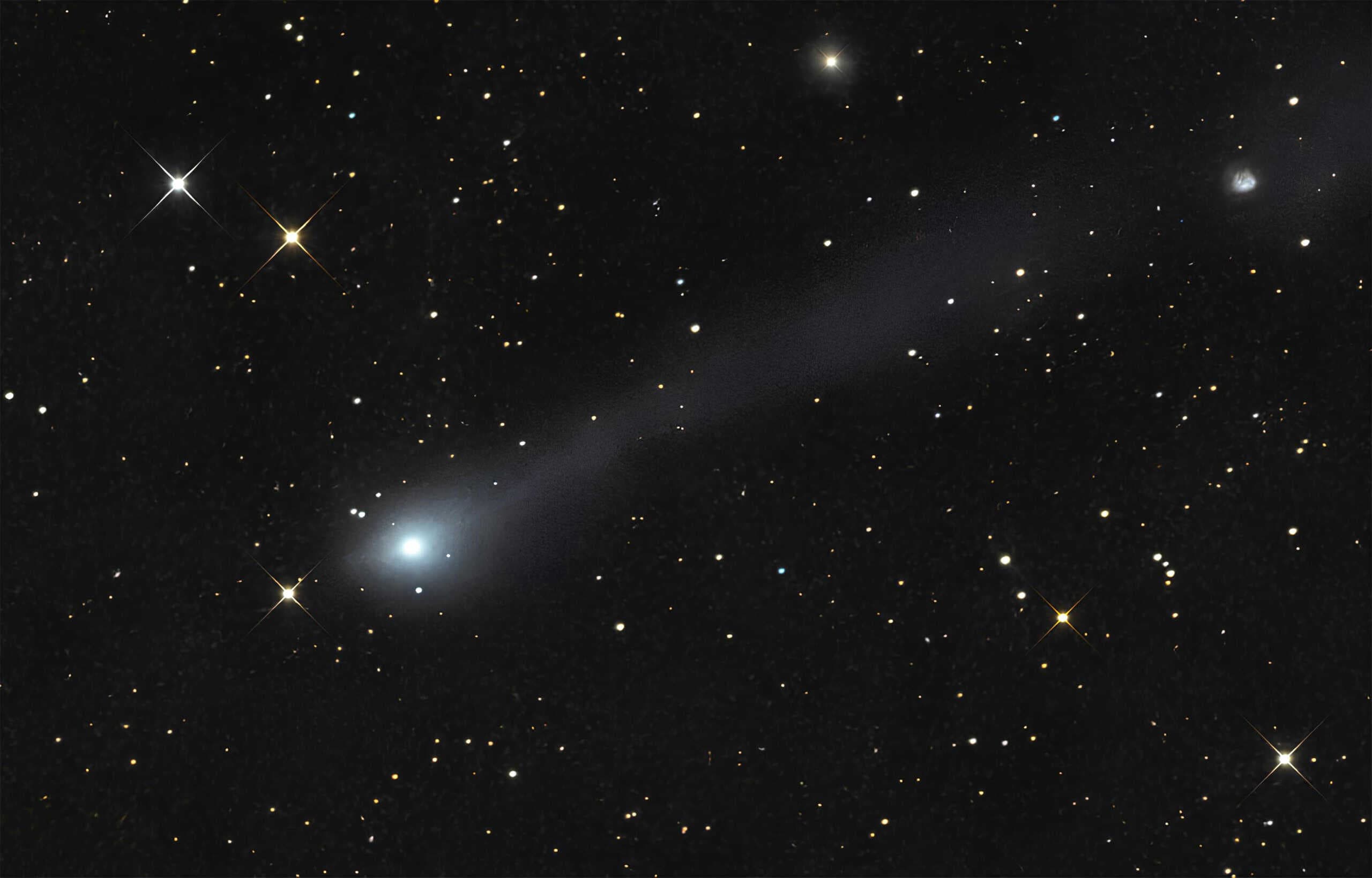 Cometa interestelar 3I/ATLAS registrado pelo Observatório Astronômico do Novo México em 10 de novembro de 2025. Crédito: Rolando Ligustri via Spaceweather.com