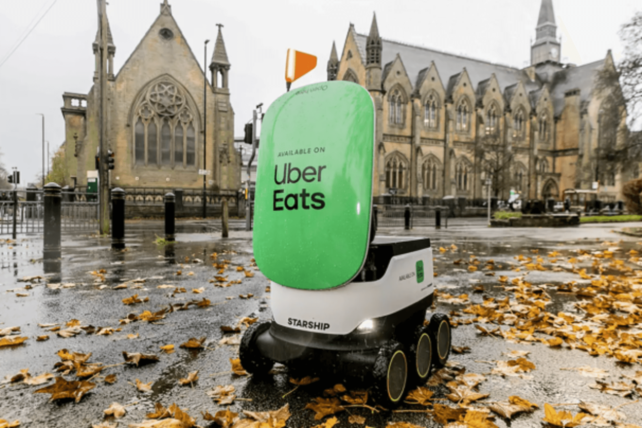 Robôs da Starship chegam ao Uber para estrear entregas autônomas no Reino Unido (Imagem: Uber / Divulgação)