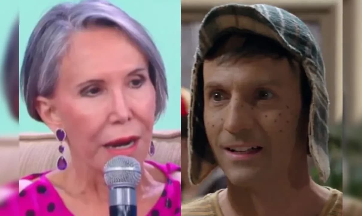 'Dona Florinda' detona série sobre Roberto Bolaños, o Chaves, no SBT. Fotos: Reprodução / SBT e Reprodução / HBO