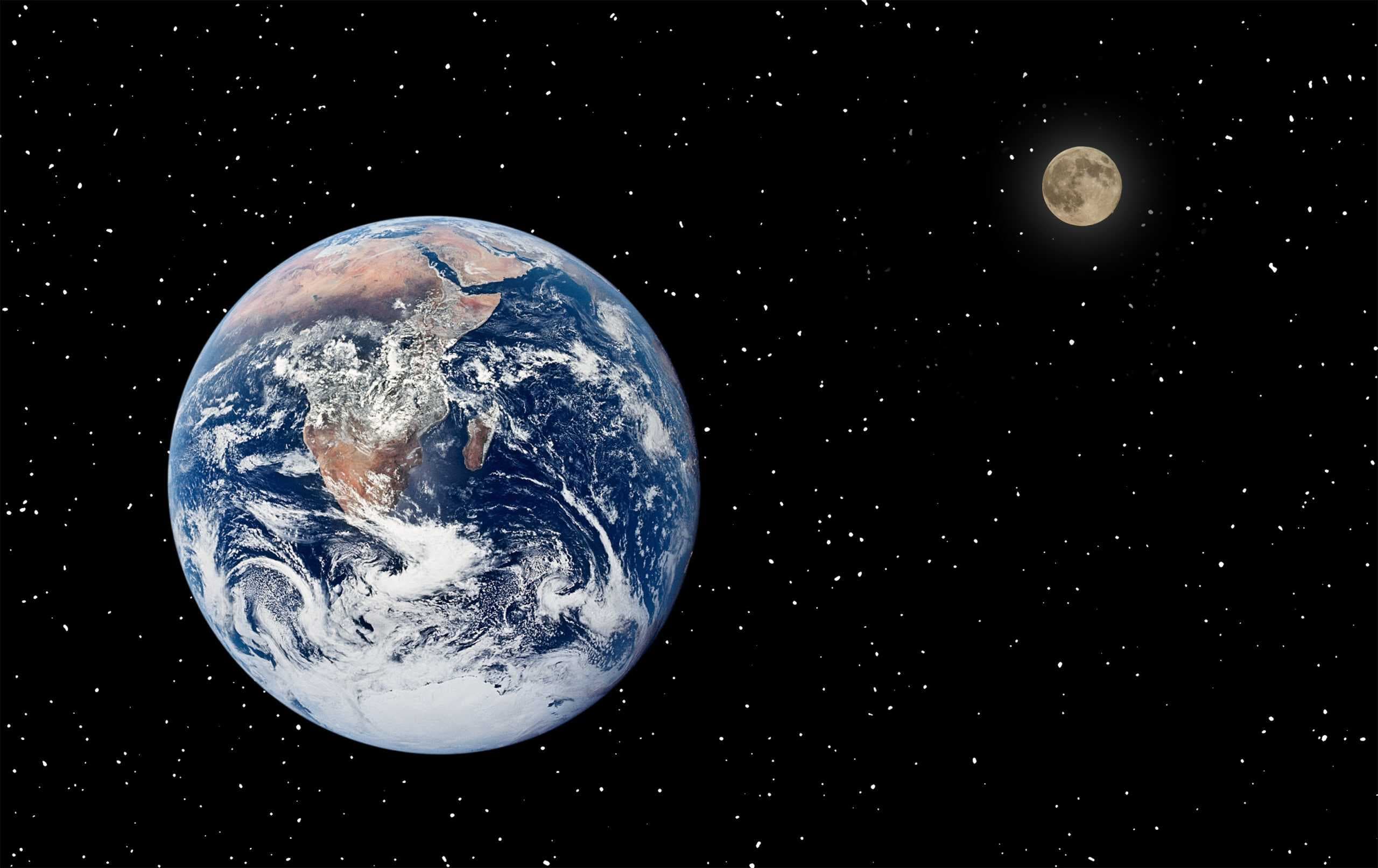 Representação artística da Lua no apogeu. Crédito: Vladi333 - Shutterstock
