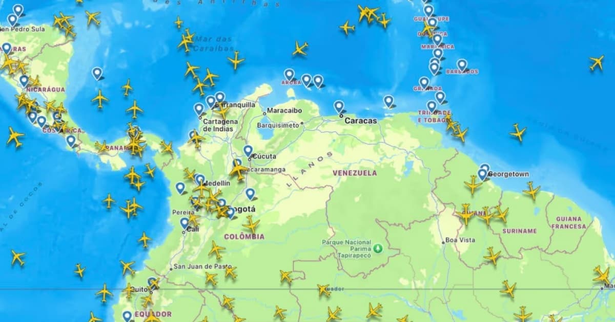 Foto: Reprodução / FlightRadar