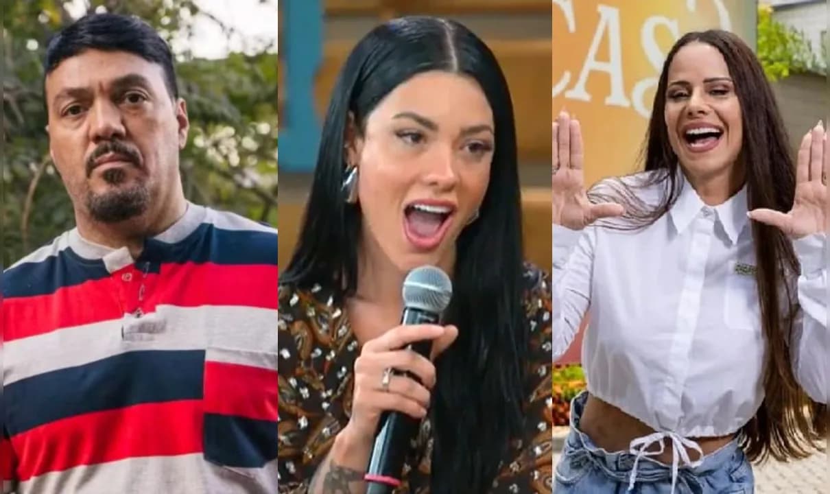 Namorada de Belo, Rayane Figliuzzi descobriu que cantor vai contracenar com ex-esposa na novela 'Três Graças'.