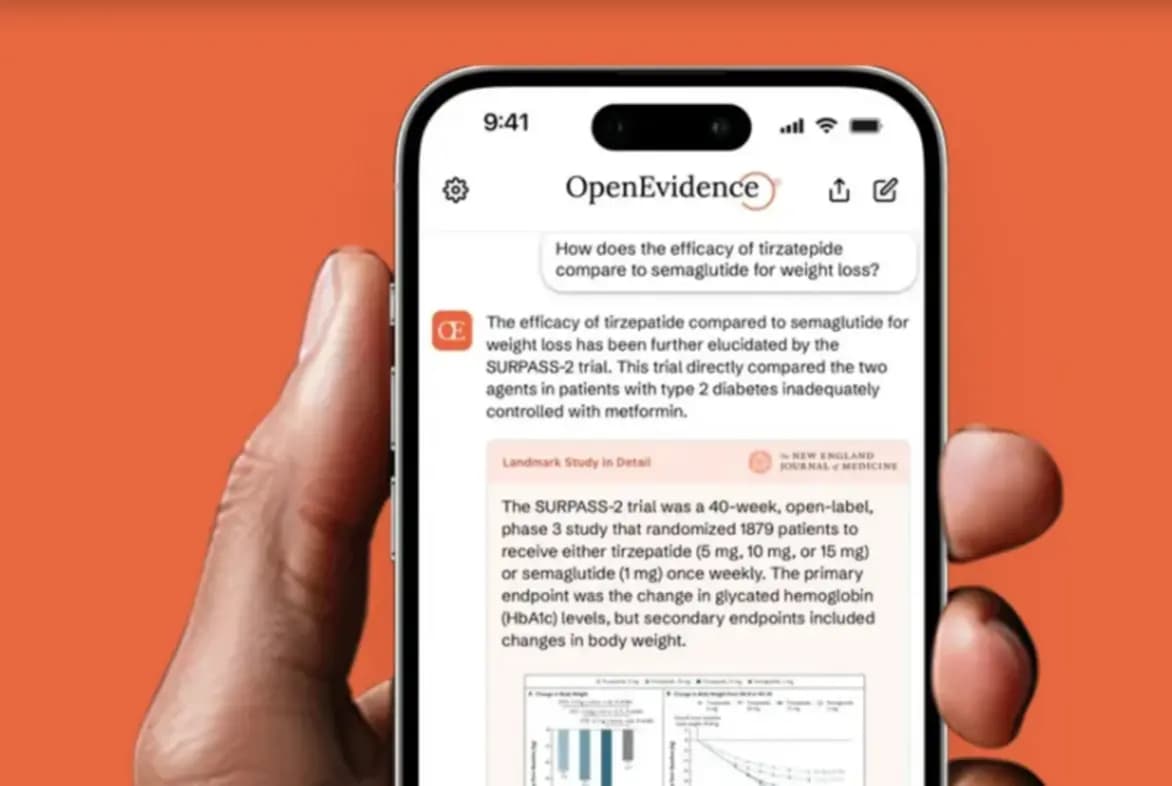 Plataforma médica OpenEvidence dobra valor de mercado e expande uso da IA naprática clínica (Imagem: OpenEvidence / divulgação)