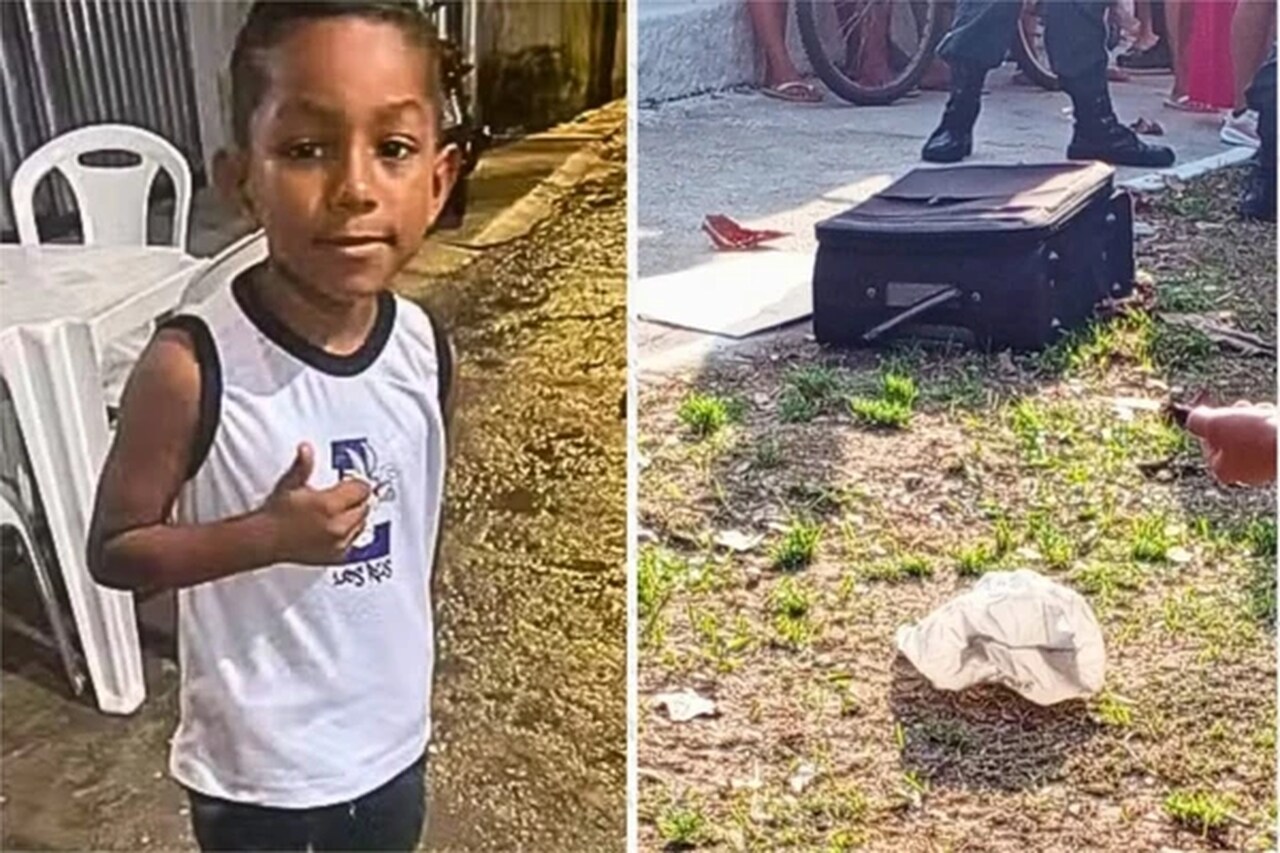 Menino de 6 anos é encontrado em mala em Belém; suspeito morre