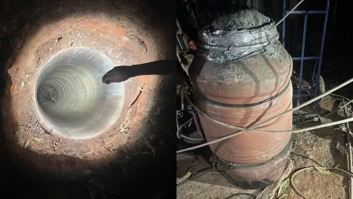 Corpo de mulher é achado concretado em poço e filha de 14 anos confessa crime