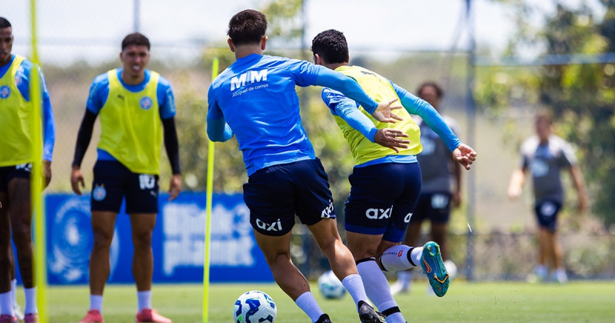 Bahia treino no CT Evaristo de Macedo antes do Fortaleza