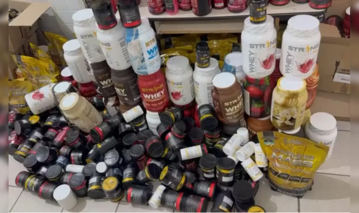 Suplementos de R$ 1 milhão apreendidos em Vitória da Conquista