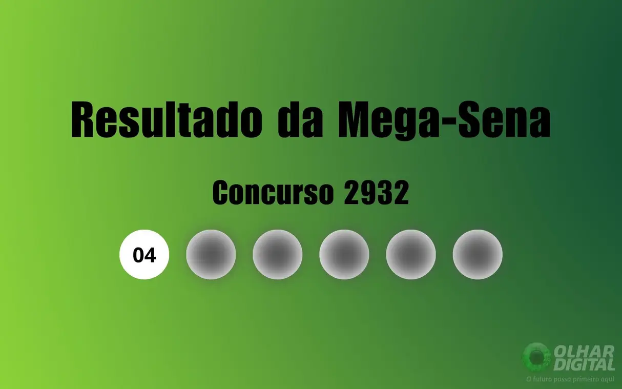Mega‑Sena 2932 sorteia 04, 13, 25, 36, 40 e 53; prêmio R$ 95 milhões