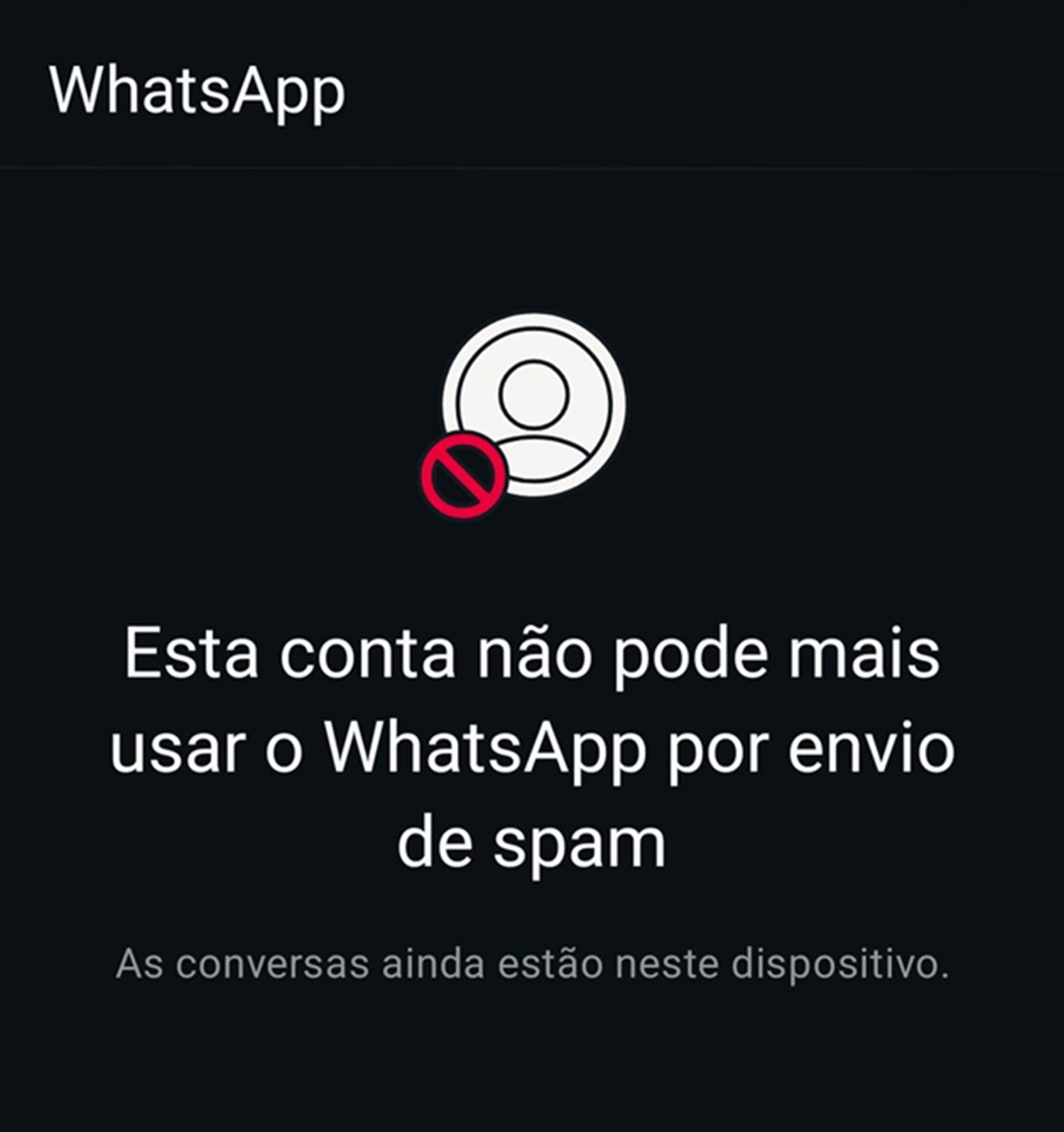 Bloqueios de usuários do WhatsApp por spam sem explicação